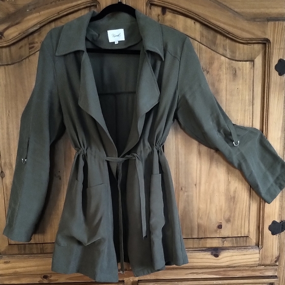 Kismet Army Green Jacket Blazer Size L - Picture 3 of 7